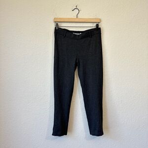 BETABRAND Crop Dress Yoga Pants in Charcoal Gray #W0249-CH